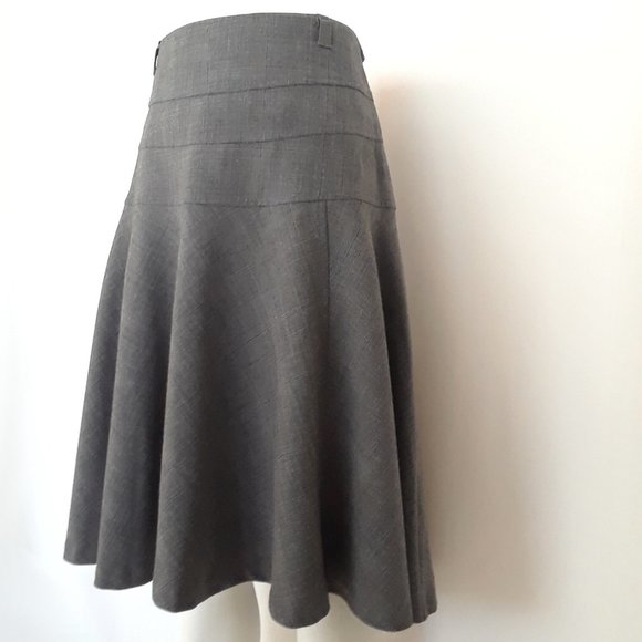Apt 9 Gray Glen Check Fit and Flare Skirt - Picture 5 of 13